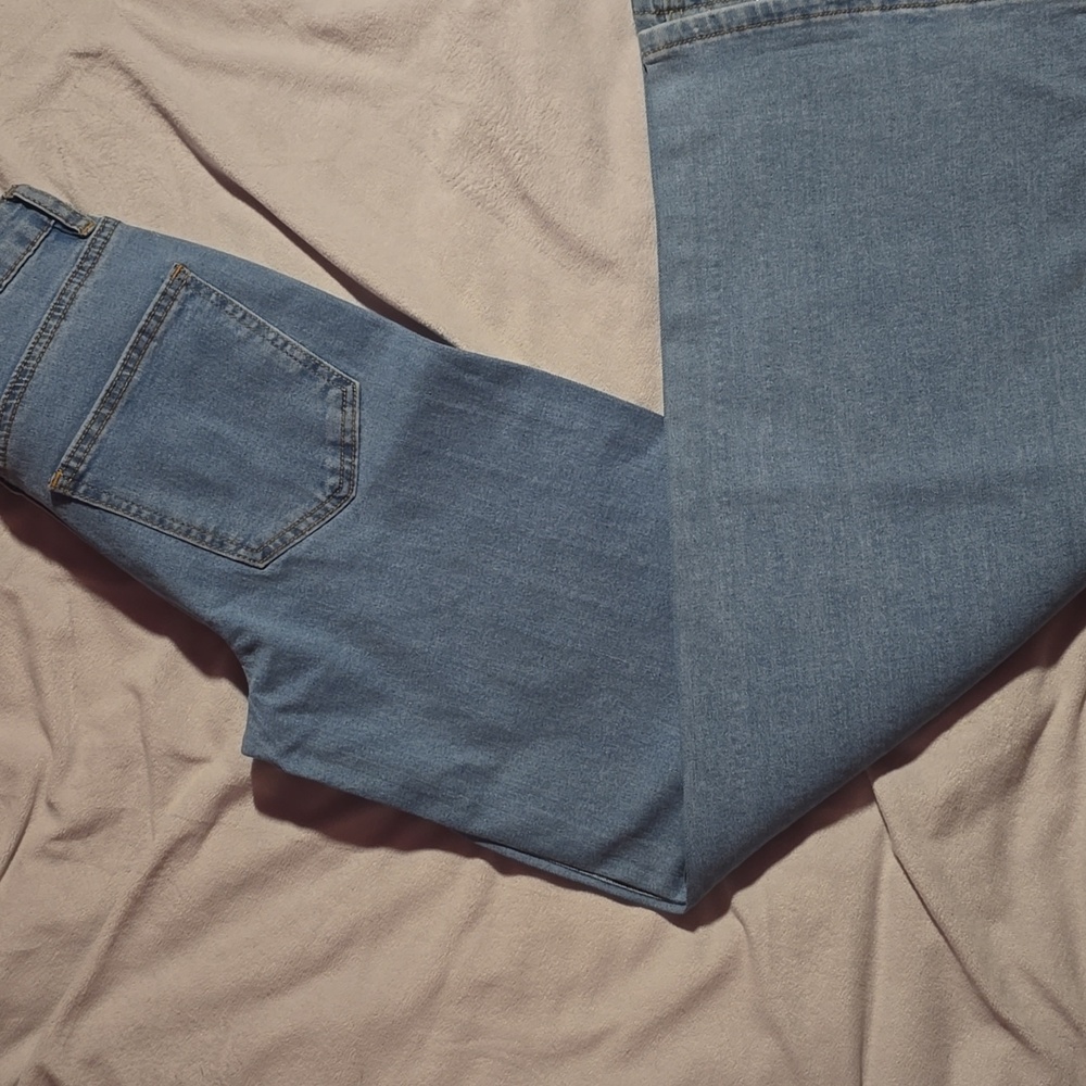Almost Famous Sparkling Blue Flare Jeans - Picture 6 of 12